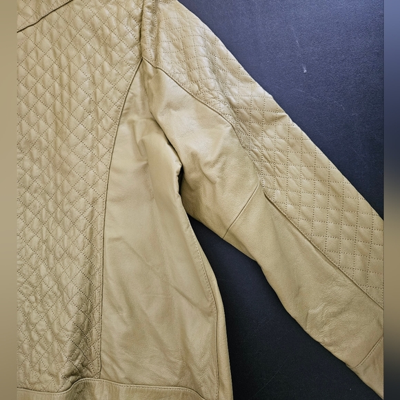 NWT - Leather "Bradley Bayou" Green Zippered Jacket - Size 1X - Picture 12 of 13